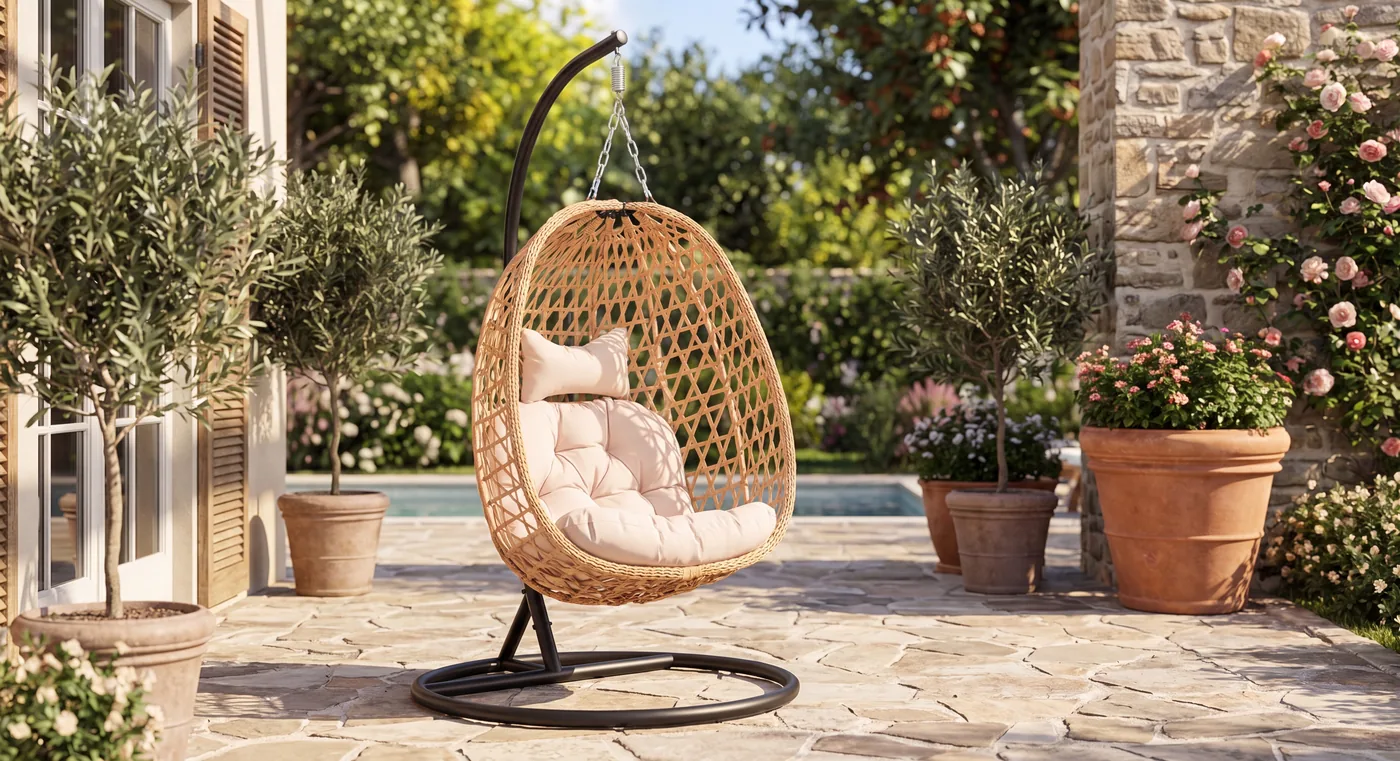 Hanging egg chairs